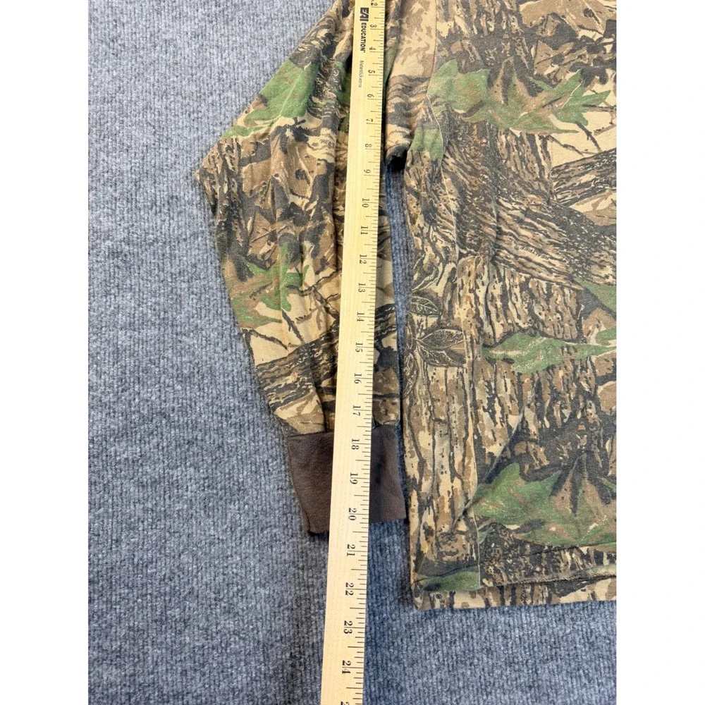 Vintage Camo Gear Collection Shirt 2X Realtree Camouflag Pocket Tee USA Made L/S